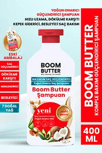 Boom Butter Anti-Spill and Fast Growth Shampoo Containing 7 Oils 400 ml