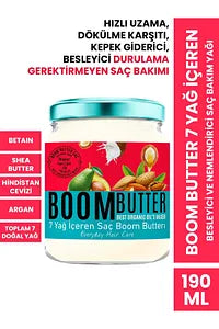 Boom Butter Nourishing and Moisturizing Hair Care Oil Containing 7 Oils 190 ml